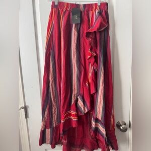 L & B Lucky & Blessed Cotton Ruffle Skirt New w/ Tags #boho #vacation #festival